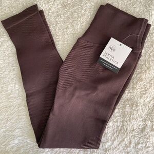 NWT - Senita Athletics - Ribbed Seamless Leggings - Espresso
